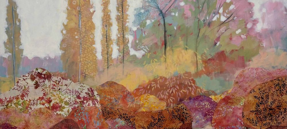 Mixed media paintings by Anna Perlin